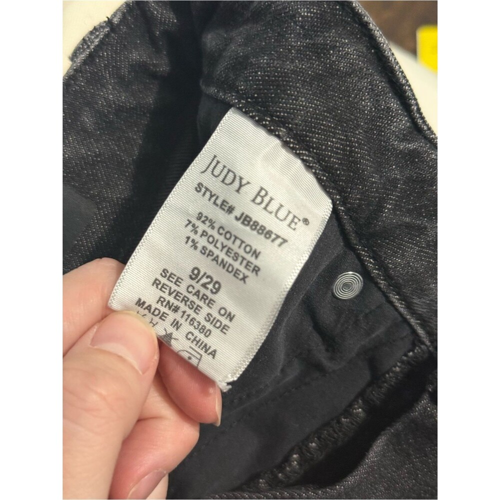 Judy Blue black straight-fit jeans Size 9/29 - Picture 7 of 7